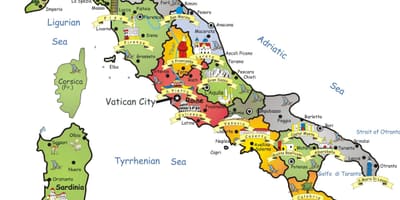 Италия туризм карте