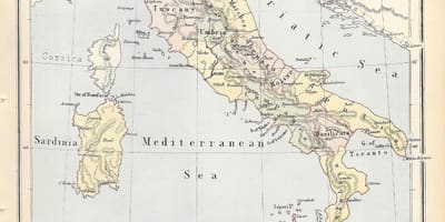 Историческая карта Италии